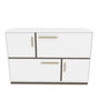 Hanah Home Mares Consola Blanco y Gris